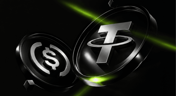 USDGO and Tether coins